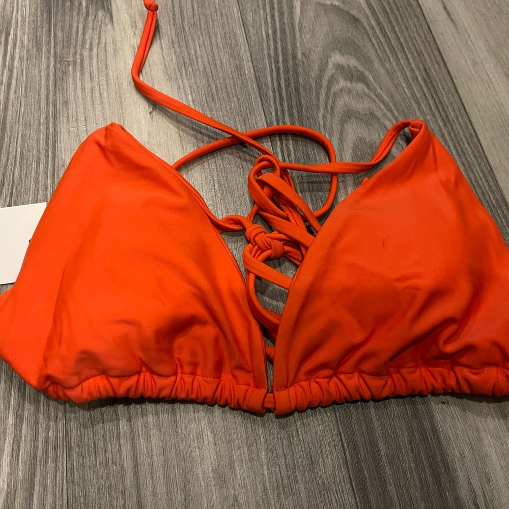 Vibrant Orange Bikini Top